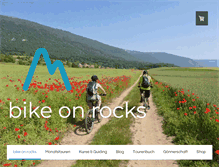 Tablet Screenshot of bikeonrocks.ch